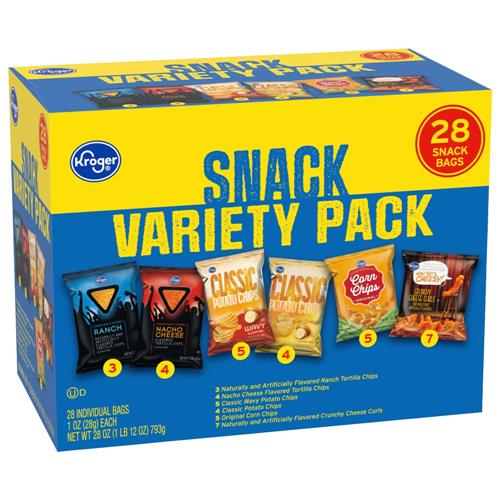 Kroger Chips Variety Pack 28 ct / 1 oz