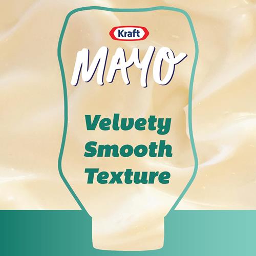 Kraft Real Mayo Creamy & Smooth Mayonnaise, 22 Fl Oz Bottle
