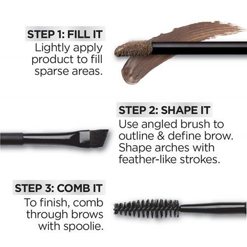 Loreal Paris Unbelieva-Brow Longwear Waterproof Tinted Brow Gel, Smudge-Resistant, Transfer- Proof, Quick Drying, Easy And Quick Application With Precise Brush, Dark Brunette, 0.15 Fl. Oz. - Pack
