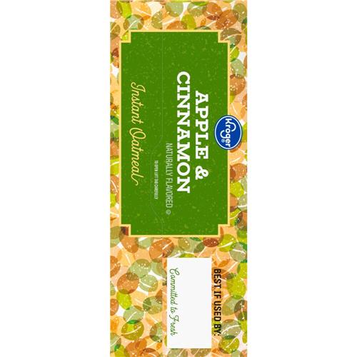 Kroger Apple & Cinnamon Instant Oatmeal 10 ct