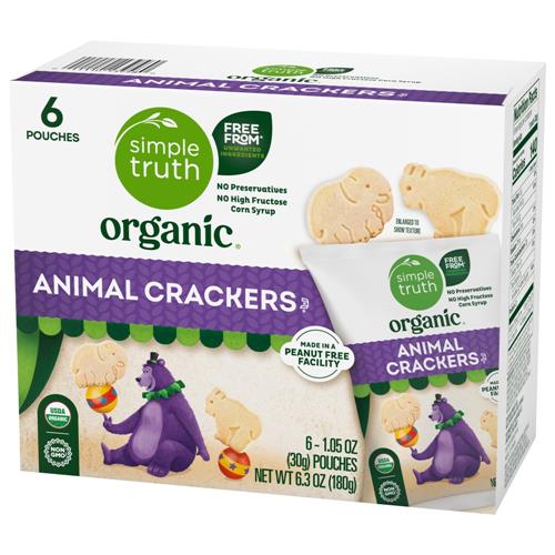 Simple Truth Organic Animal Cracker Multipack 6 ct / 1.05 oz