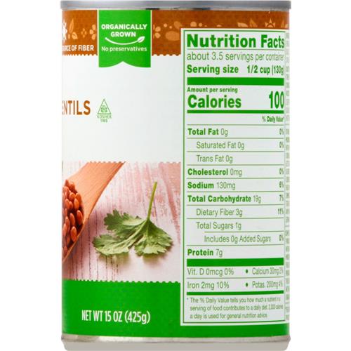 Simple Truth Organic Lentils 15 oz