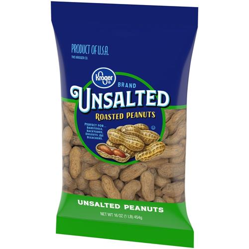 Kroger Unsalted In-Shell Peanuts 16 oz