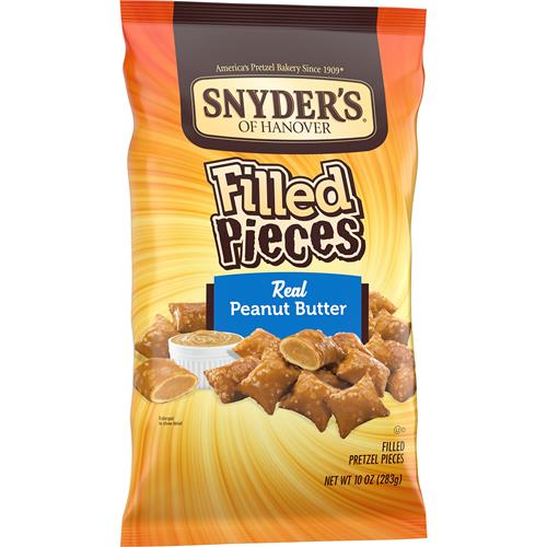 Snyders Of Hanover Pretzels Pieces, Peanut Butter Filled, 10 Ounce Bag