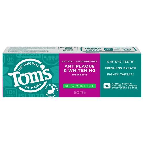 Toms Of Maine Whitening Spearmint Gel Toothpaste, 4 Oz