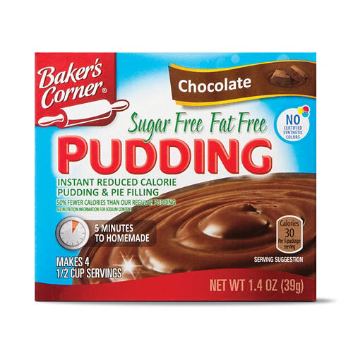 Baker's Corner Instant Sugar Free Chocolate Pudding Mix, 1.4 oz