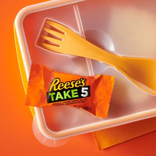 Reeses Take 5 Pretzel, Peanut And Chocolate Snack Size, Candy Bag, 11.25 Oz