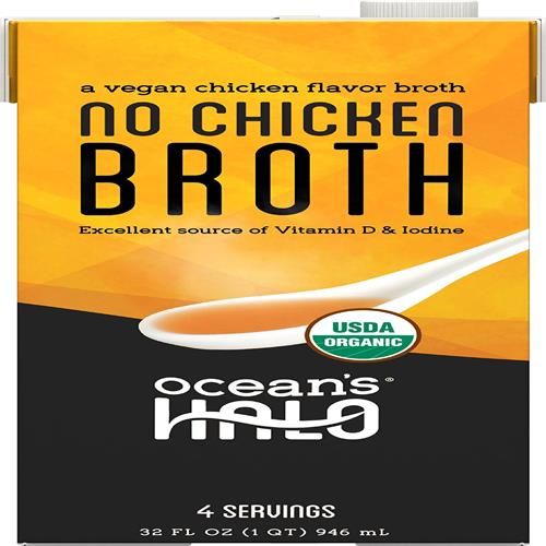 Oceans Halo, Organic And Vegan No Chicken Broth, 32 Fl Oz