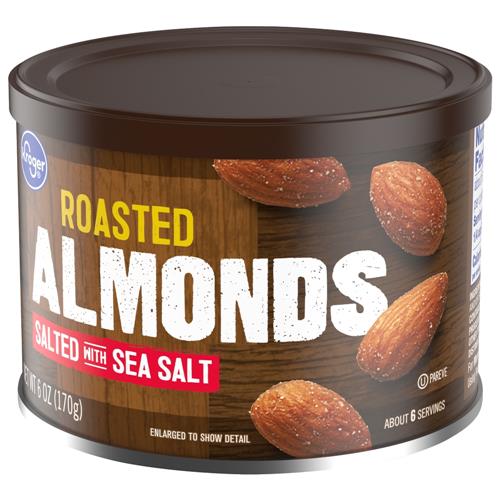 Kroger Roasted Sea Salted Almonds 6 oz