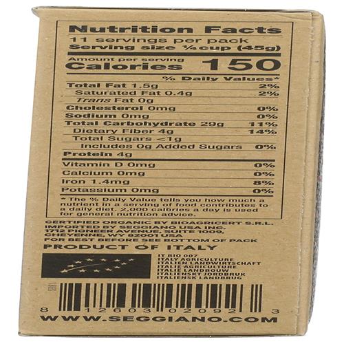 Seggiano Organic Black Nerone Rice, 17.6 Oz