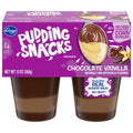 Kroger Chocolate Vanilla Swirl Pudding Cup 4 ct / 13 oz