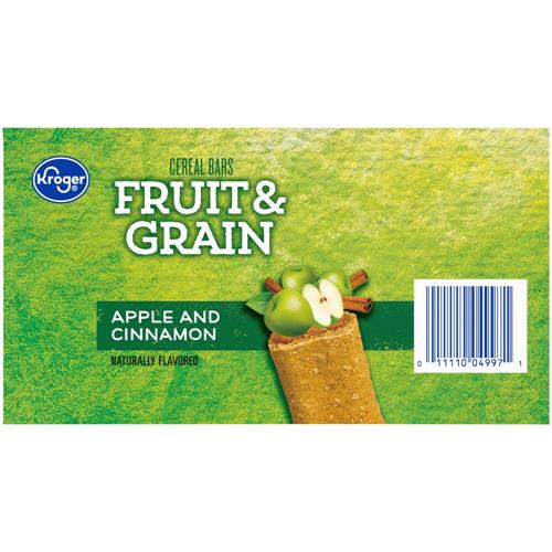 Kroger Fruit & Grain Apple & Cinnamon Breakfast Bars 24 ct