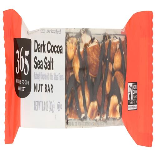 Whole Foods Market Dark Chocolate Sea Salt Nut Bar, 1.4 Ounce