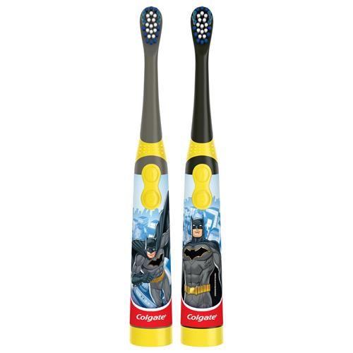 Colgate Kids Battery Powered Toothbrush, Batman, Extra Soft Toothbrush, Ages 3 And Up, 1 Pack , Colors May Vary