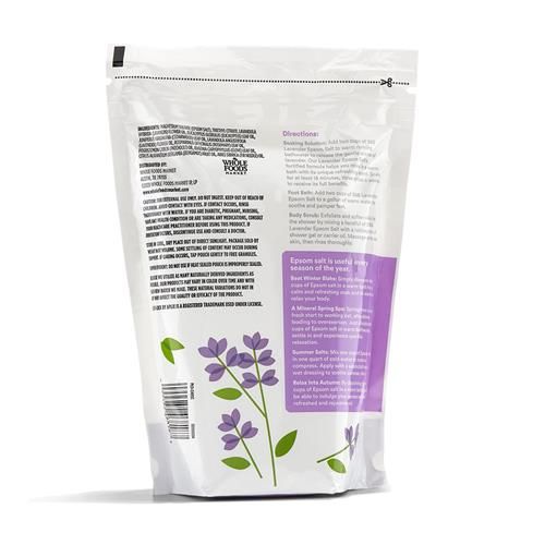 Whole Foods Market Epsom Salt Soaking Solution, Lavender, 48 Ounce