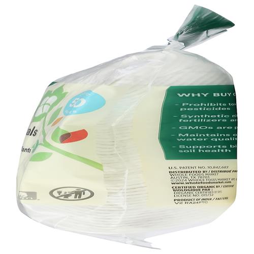 Whole Foods Market, Organic Cotton Ovals, Exfoliating, 50 Count