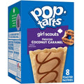 Pop-Tarts Girl Scout Toaster Pastries, Breakfast Foods, Kids Snacks, Frosted Coconut Caramel, 13.5Oz Box (8 Pop-Tarts)