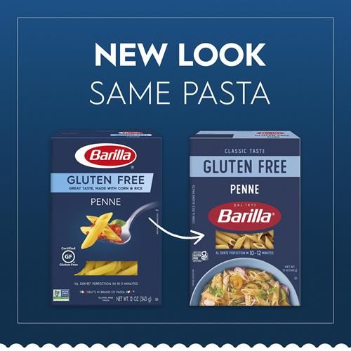 Barilla Gluten Free Penne Pasta, 12 Ounce - Non-Gmo Gluten Free Pasta Made With Blend Of Corn & Rice - Vegan Pasta