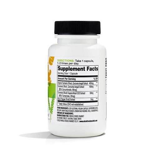 Whole Foods Market Turmeric, 60 Ct
