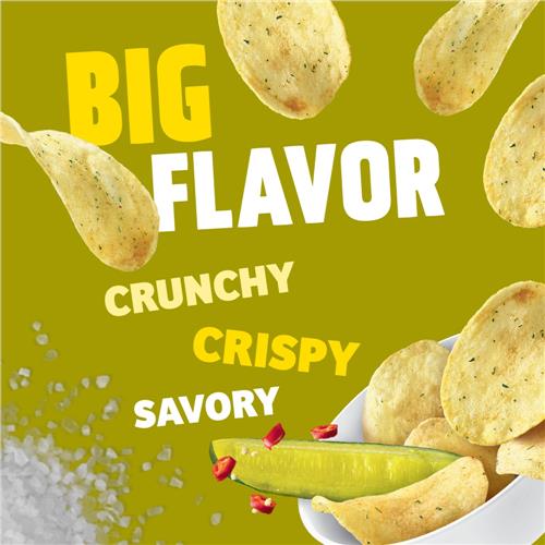 Kroger Spicy Dill Pickle Potato Chips 7.75 oz
