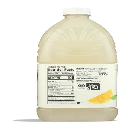 Whole Foods Market Organic Lemonade, 64 Fz