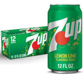 7Up Lemon Lime Soda, 12 Fl Oz Cans, 12 Pack