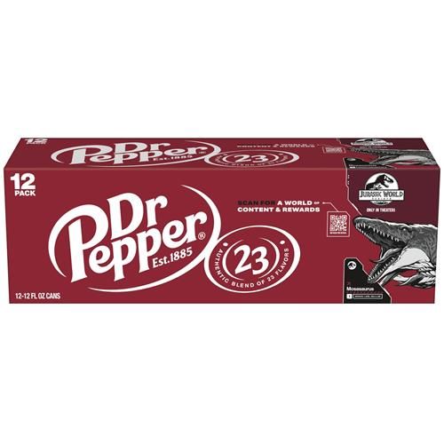 Dr Pepper Soda, 12 Fl Oz Cans, 12 Pack