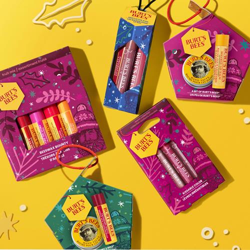 Burts Bees Lip Balm Gift Set, Beeswax Bounty Fruit Mix, Perfect Lip Balms For Gift Baskets, 4-Pack, 0.15 Oz.