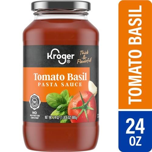Kroger Tomato Basil Pasta Sauce 24 oz