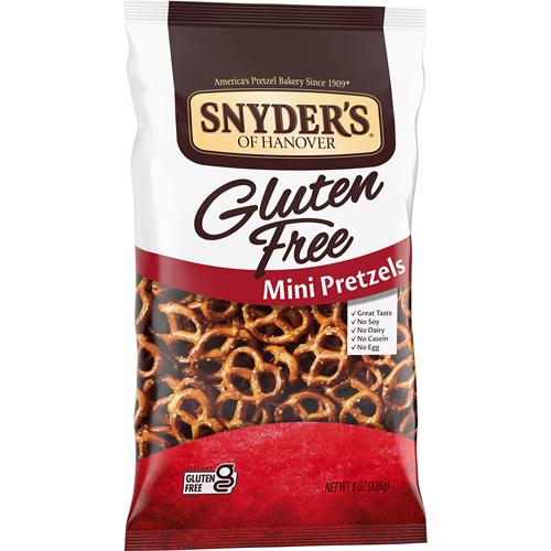 Snyders Of Hanover, Gluten Free Mini Pretzels, 8 Oz Bag
