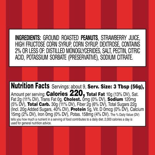 Smuckers Goober Peanut Butter And Strawberry Jelly Stripes, 18 Ounces