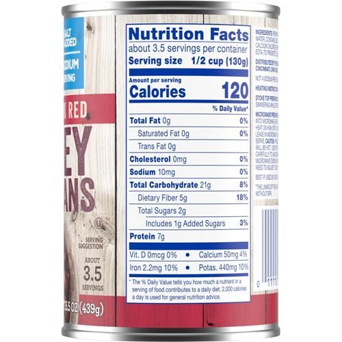 Kroger Dark Red Canned Kidney Beans 15.5 oz