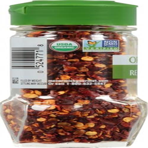 Mccormick Gourmet Organic Crushed Red Pepper, 1.12 Oz