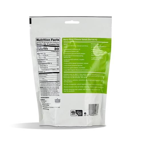 Whole Foods Market Organic Seasoned Croutons, 4.5 Ounce