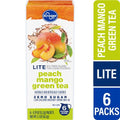 Kroger Zero Sugar Peach Mango Green Tea Pitcher Packs 6 ct / 0.39 oz