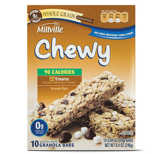 Millville Variety  Pack Chewy Granola Bars, 10 count