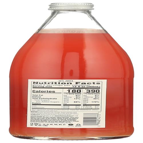 Whole Foods Market Organic Blood Orange Italian Soda, 25.4 Fl Oz, Glass Bottle, 2 Pieces