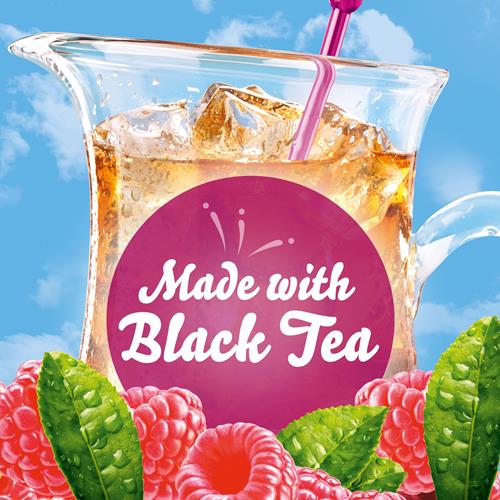 Crystal Light Sugar-Free Raspberry Iced Tea Naturally Flavored Powdered Drink Mix 6 Count Pitcher Packets
