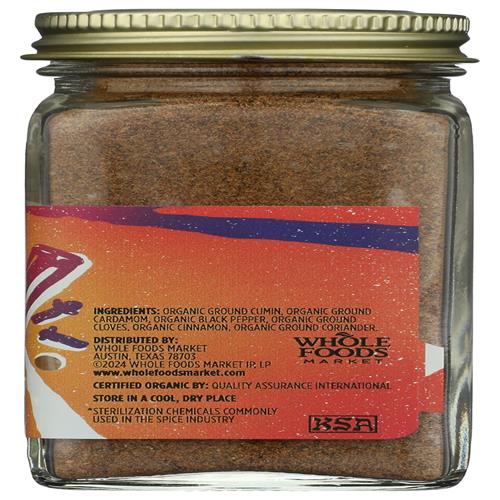 Whole Foods Market, Organic Garam Masala Spice Blend, 1.9 Ounce