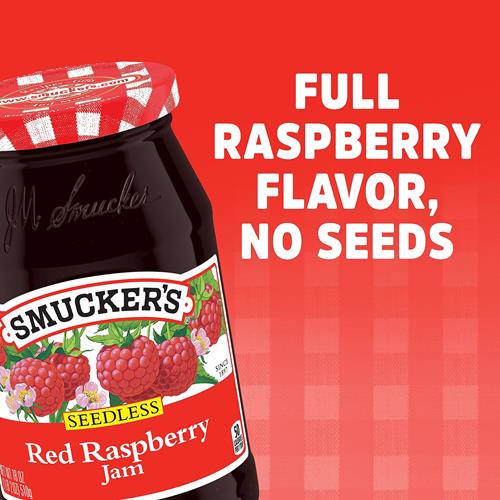 Smuckers Seedless Red Raspberry Jam, 18 Ounces