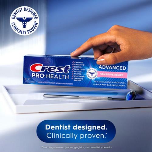 Crest Pro-Health Advanced Sensitive & Enamel Shield Toothpaste, 5.1 Ounce (Pack Of 1) - Packaging May Vary