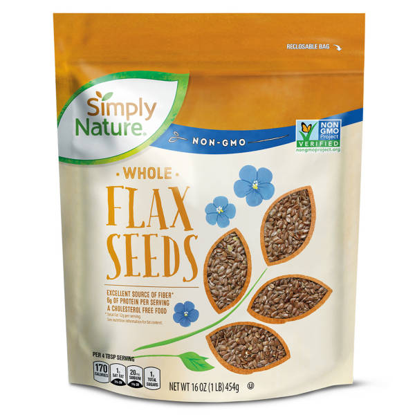 Simply Nature Brown  Whole Flax Seed, 16 oz
