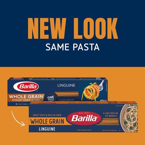 Barilla Whole Grain Linguine Pasta, 16 Oz. Box - Non-Gmo Pasta Made With 100% Whole Grain Durum Wheat - Great Source Of Fiber