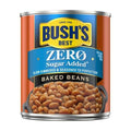Bushs Best Zero Sugar Baked Beans, Source Of Plant Based Protein And Fiber, Low Fat, Gluten Free, 15.8 Oz