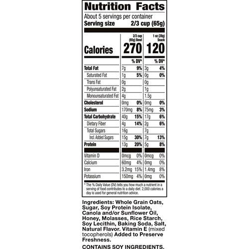 Nature Valley Protein Granola, Oats And Honey Granola, Resealable Snack Pouch, 11 Oz