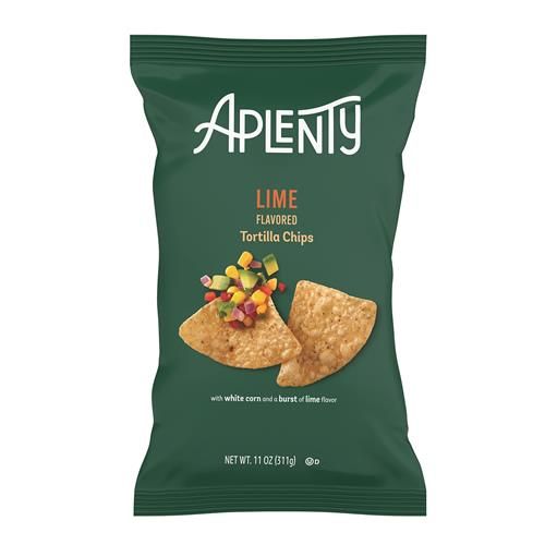 Aplenty Lime Tortilla Chips, 11 Oz
