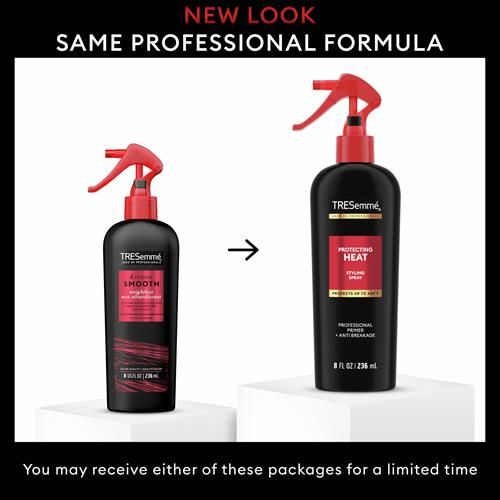 Tresemmé Protecting Heat Spray Keratin Smooth For Taming Frizz & Reducing Breakage, With Protection Up To 450°, 8 Oz