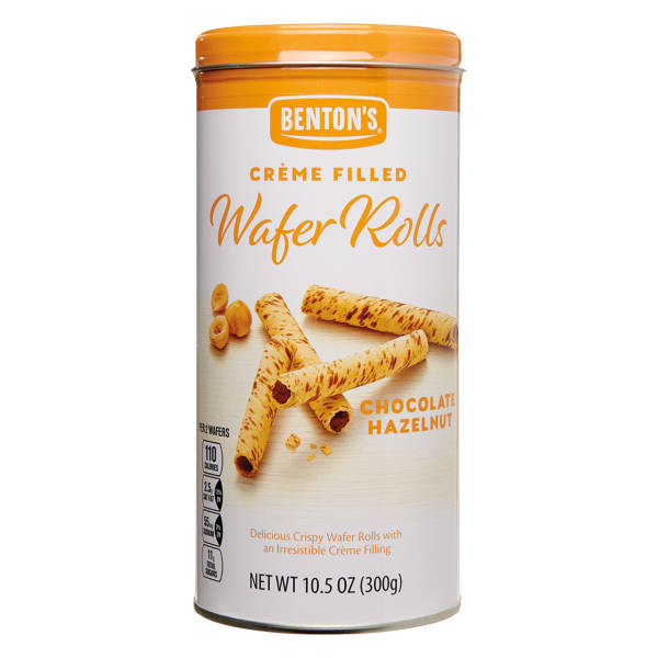 Benton's Chocolate Hazel Nut Wafer Rolls, 10.5 oz