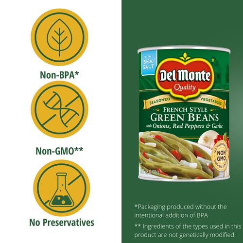 Del Monte Fresh Cut Seasoned Green Beans - 14.5 Oz