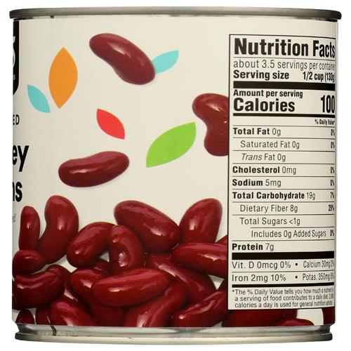 Whole Foods Market, Dark Red Kidney Beans No Salt Added, 15.5 Oz